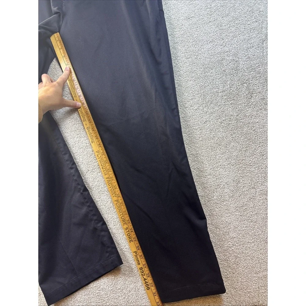 St Andrews of Scotland Golf Pants Mens 38x32 Black Performance Flat‎ Front